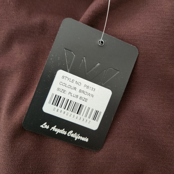 White Mark Women's Plus Size Brown Tank Top NWT - Picture 8 of 10